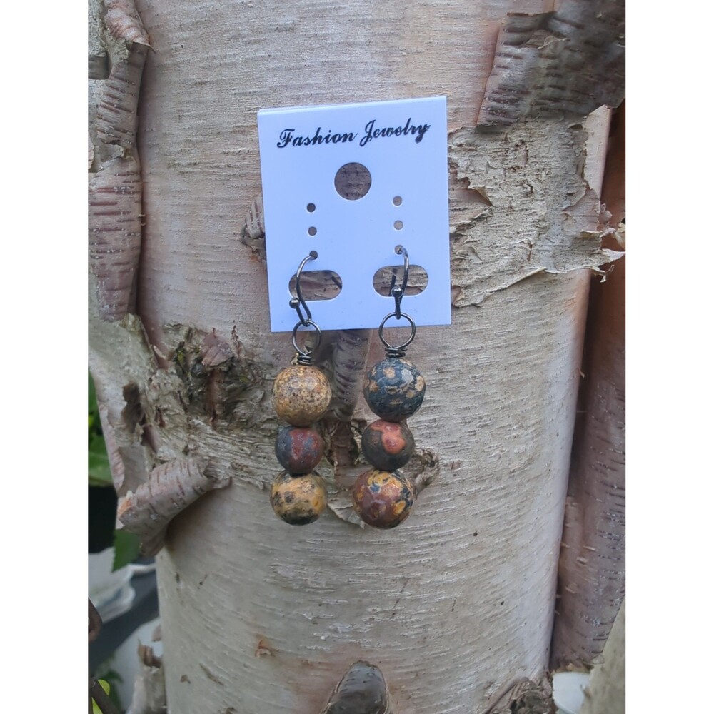 Jasper Bead Earrings
